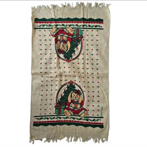 Vintage Royal Terry Christmas Tea Towel Rabbit 24" X 15"